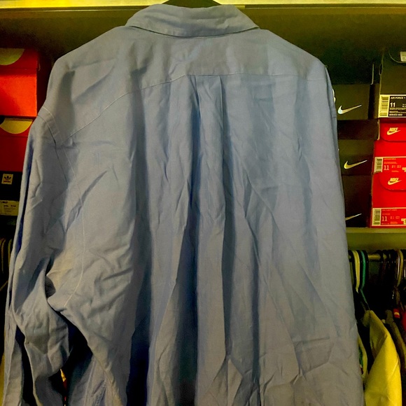 Polo by Ralph Lauren Blue Men’s Dress Shirt Neck 17.5 Arm 36-37 - Picture 4 of 5